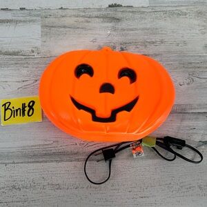 Blinky 6" X 10"JACK-O-LITE HALLOWEEN BLOW MOLD PLASTIC ELECTRIC PUMPKIN WORKS